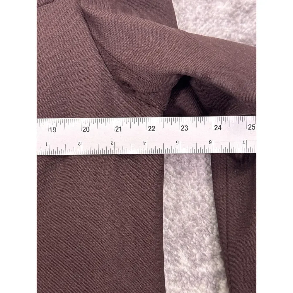 Aritzia Agency Blazer Large Womens Babaton Wool Twill Oversized Chocolate Brown